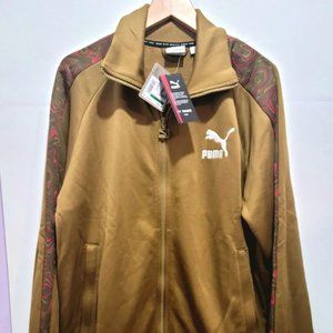 Puma Mens Large Last Hunter Green Track Jacket Full Zip T7 534546 90 New